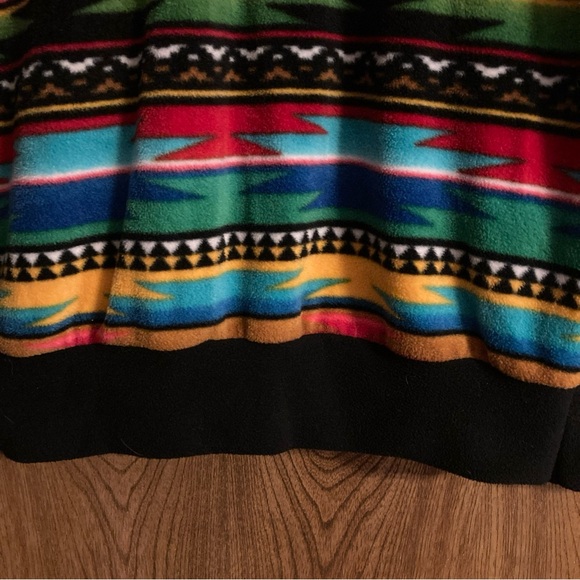 Western Wits Unisex Size S Fleece Aztec Pullover Jacket Southwestern  Boho USA - Picture 6 of 6